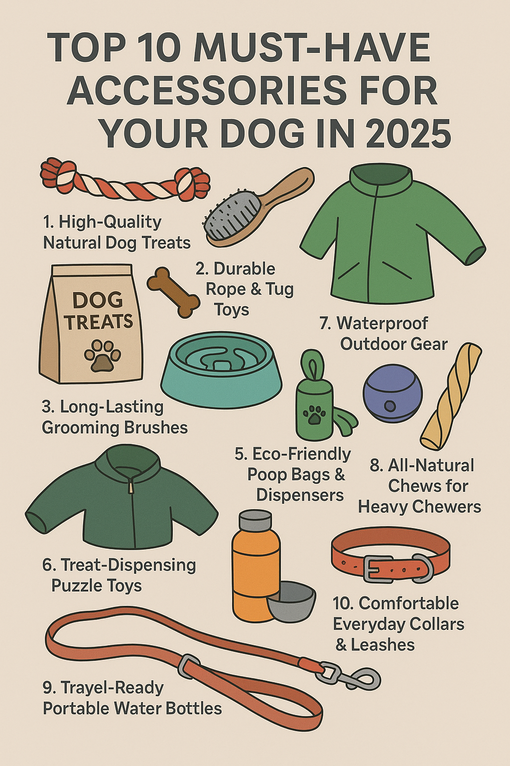 Top 10 Must-Have Accessories for Your Dog in 2025