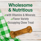 Nylabone Healthy Edibles AllNatural Long Lasting Chew Treats Variety Pack 3 count, Petite  Up To 15 lb