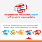 Nylabone Puppy Power Chew Puppy Teething Rings Bacon Yellow 1ea/SMall/Regular - Up To 25 Ibs.