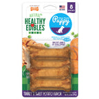 Nylabone Healthy Edibles Puppy Turkey  Sweet Potato Dog Chew Treats Turkey  Sweet Potato, XS/Petite  Up To 15 Lbs. 8 ct
