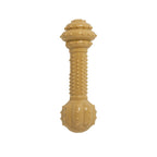Nylabone Barbell Power Chew Durable Dog Toy Peanut Butter 1ea/Medium/Wolf - Up To 35 lb