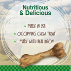 Nylabone Healthy Edibles WILD Natural Long Lasting Bison Dog Chew Treats Bison, Large/Giant  Up To 50 Lbs. 1 ct