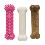 Nylabone Puppy Chew Variety Toy  Treat Triple Pack Chicken  Lamb Starter Kit, SMall/Regular  Up To 25 Ibs.