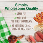 Nylabone Healthy Edibles Farm Friends Grain Free Dog Treats Beef, Chicken, Bacon, & Lamb 1ea/Large - Up To 50 lb