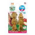 Nylabone Healthy Edibles Puppy Natural Long Lasting Lamb & Apple Dog Chew Treats Lamb & Apple 1ea/Medium - Up To 30 lb