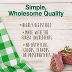 Nylabone Healthy Edibles Meaty Center Natural Dog Treats Beef, SMall  Up To 30 Lbs. 12 ct