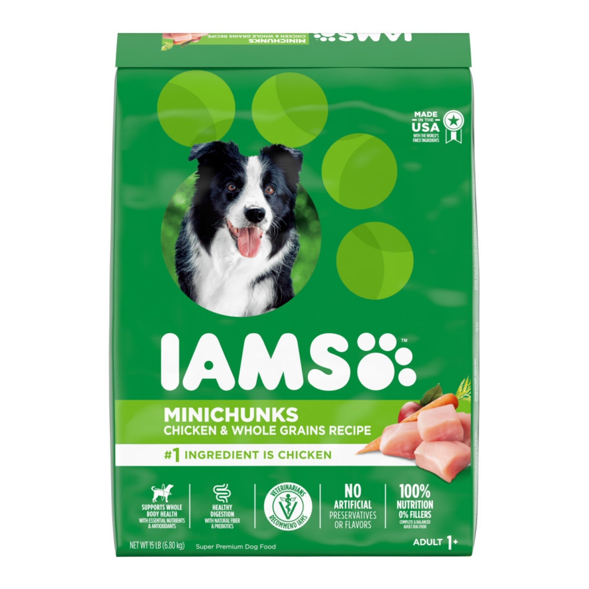 IAMS Minichunks High Protein Chicken Dry Dog Food, 15 lb