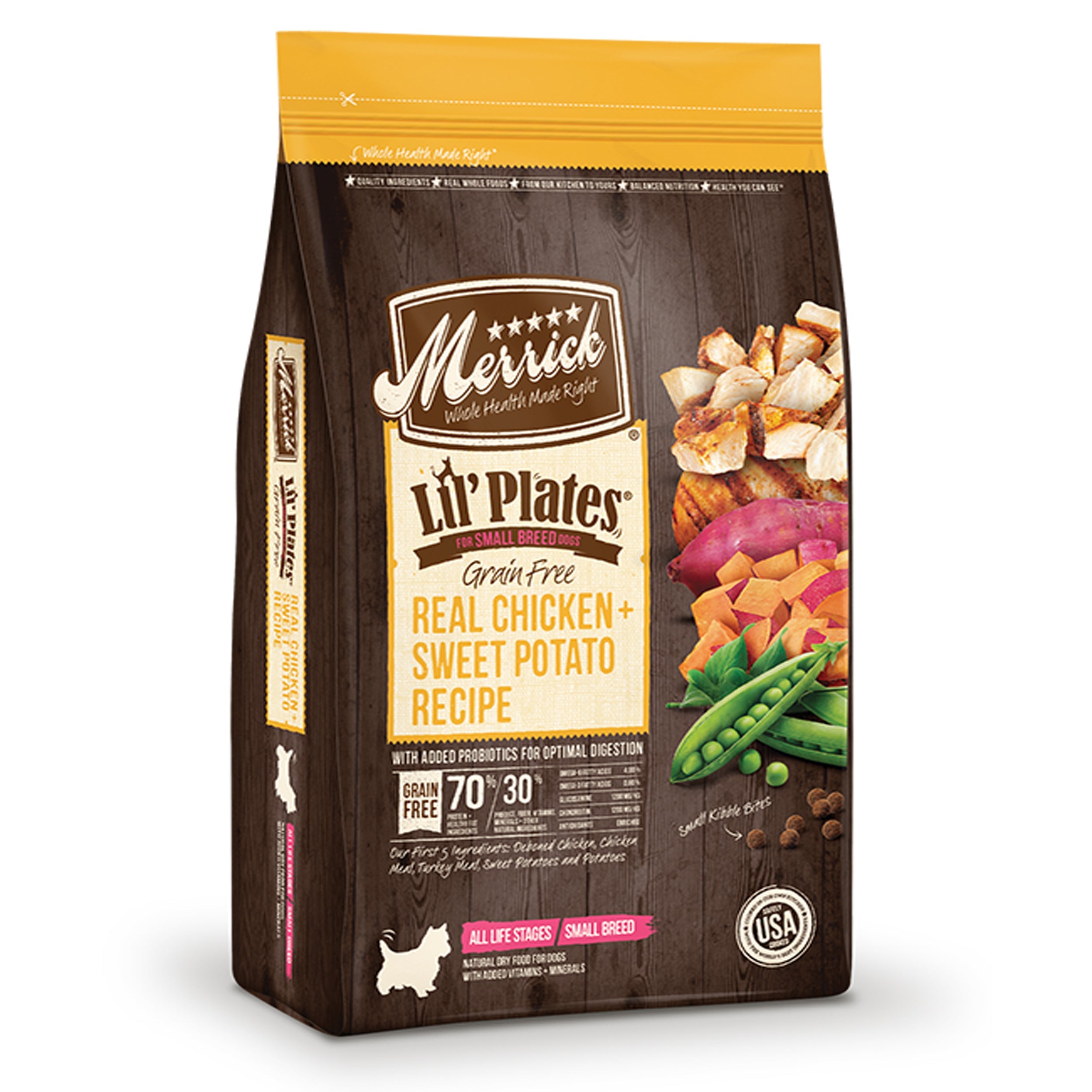 Merrick Lil' Plates Chicken & Sweet Potato Dry Dog Food, 4 lb