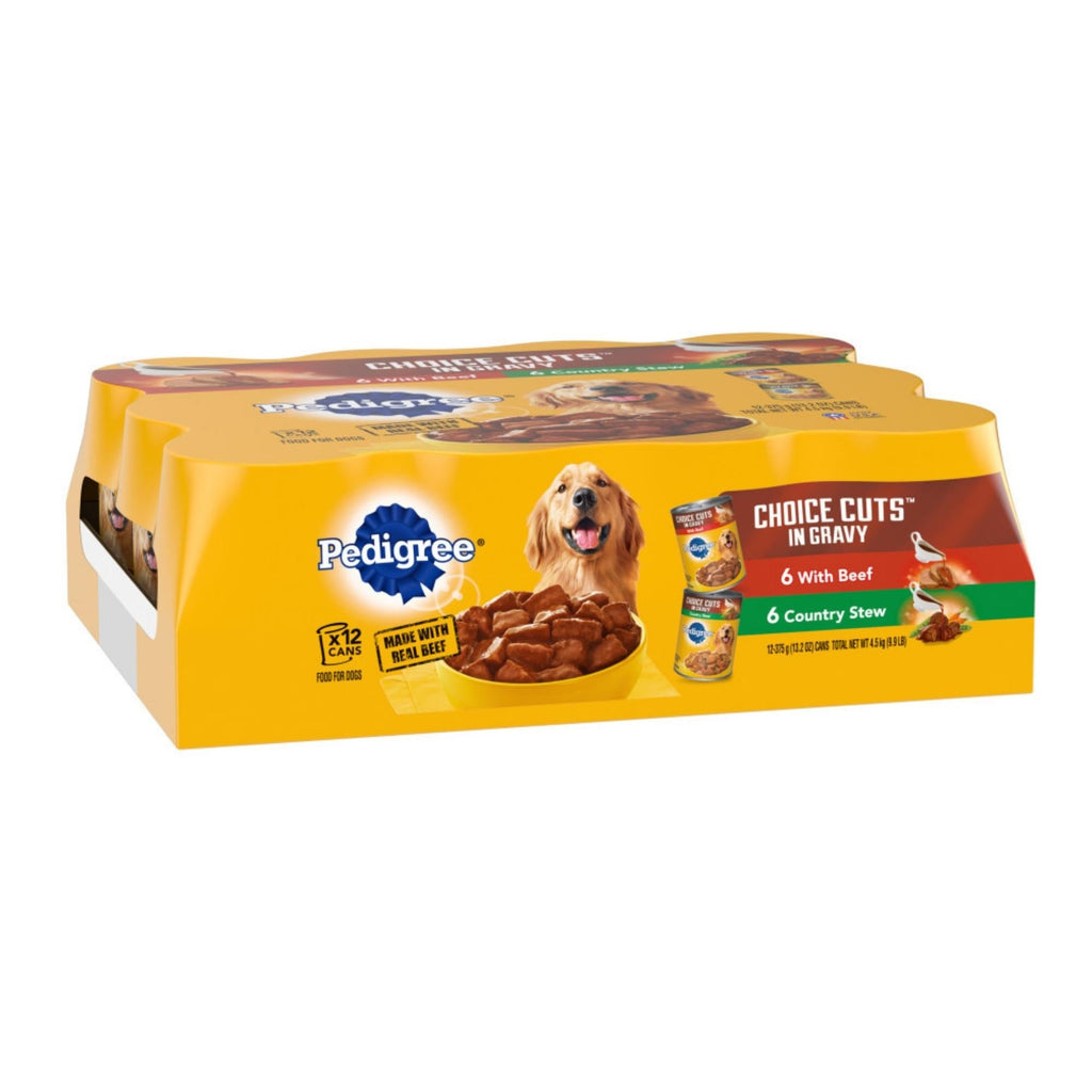 Pedigree Choice Cuts Beef & Country Stew Combo Can Dog Food 12pk/13.2oz