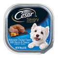 CESAR Savory Delights Rotisserie Chicken with Bacon & Cheese Dog Food 24ea/3.5oz