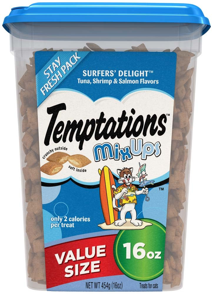 Temptations MixUps Cat Treats, Surfer's Delight, 16 oz