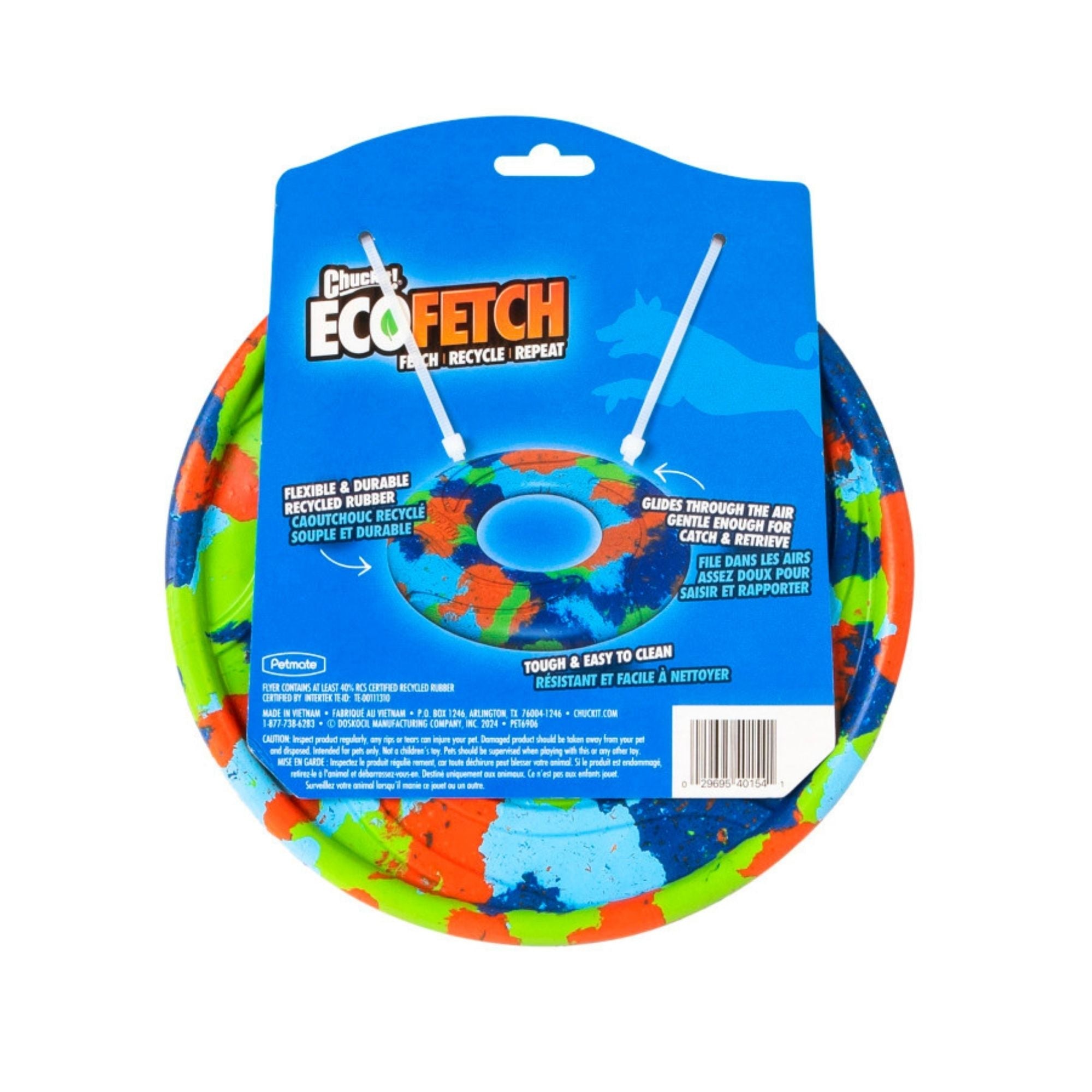 Chuckit! EcoFetch Recycled Rubber Flyer Dog Toy M