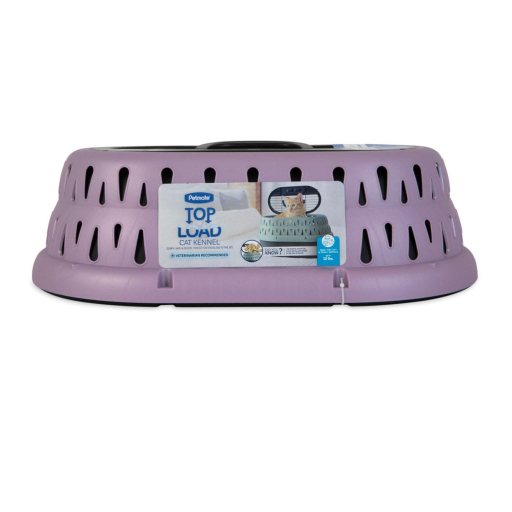 Petmate Top Load Cat Kennel Purple Grape 19 in