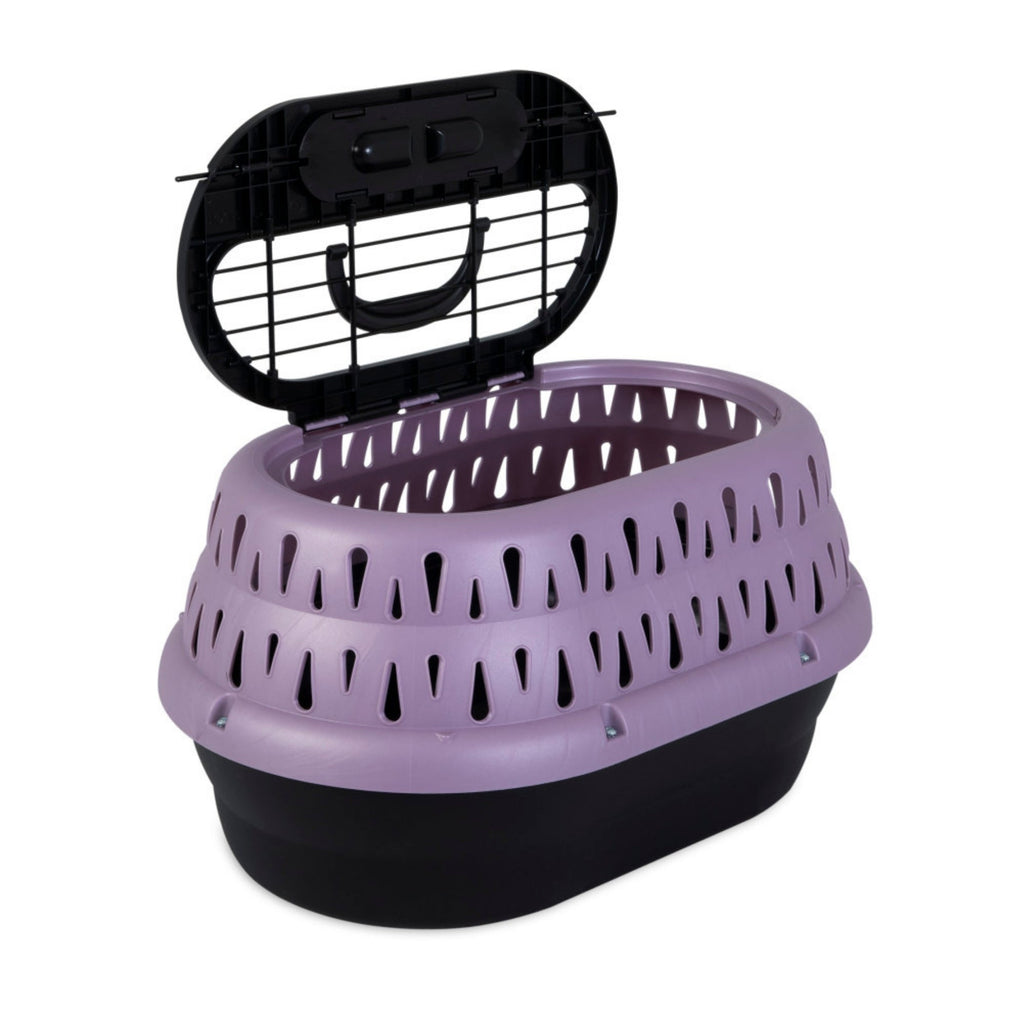 Petmate Top Load Cat Kennel Purple Grape 19 in