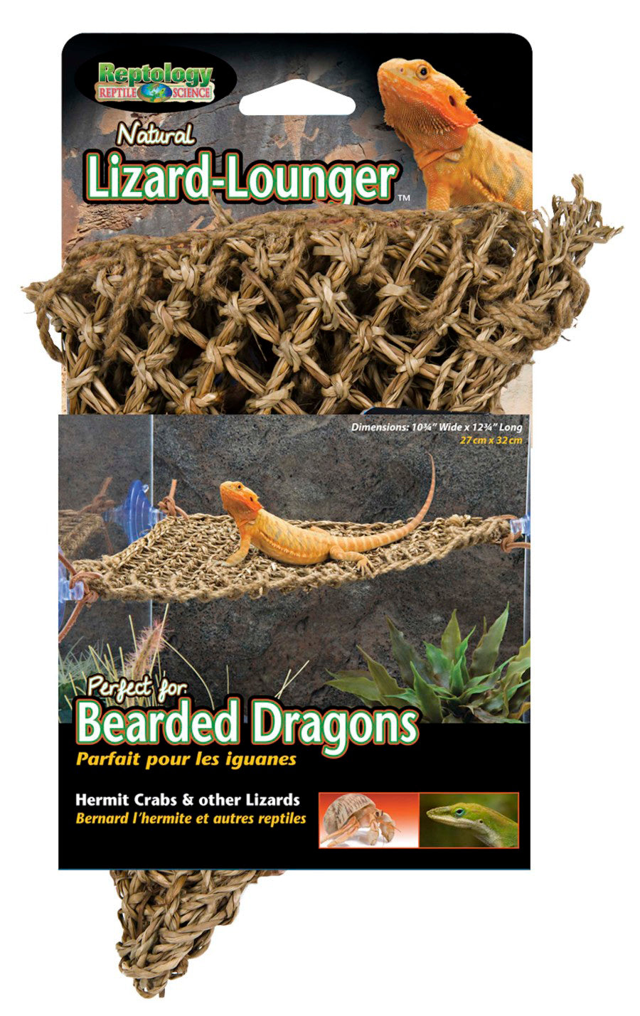 Penn-Plax Corner Lizard Lounger Climbing & Resting Mat Brown 15In