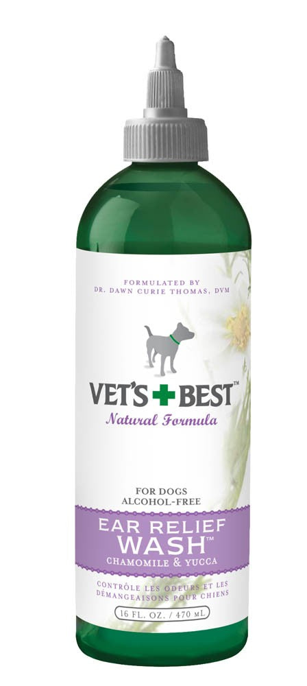 Vet's Best Ear Relief Wash for Dogs, 16 fl oz