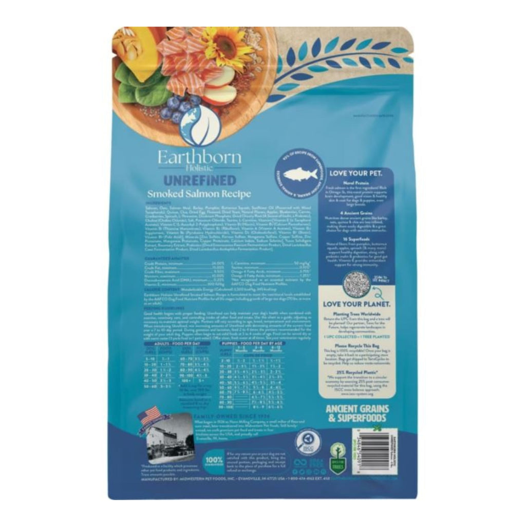 Earthborn Holistic Unrefined Smoked Salmon Dry Dog Food, 4 lb