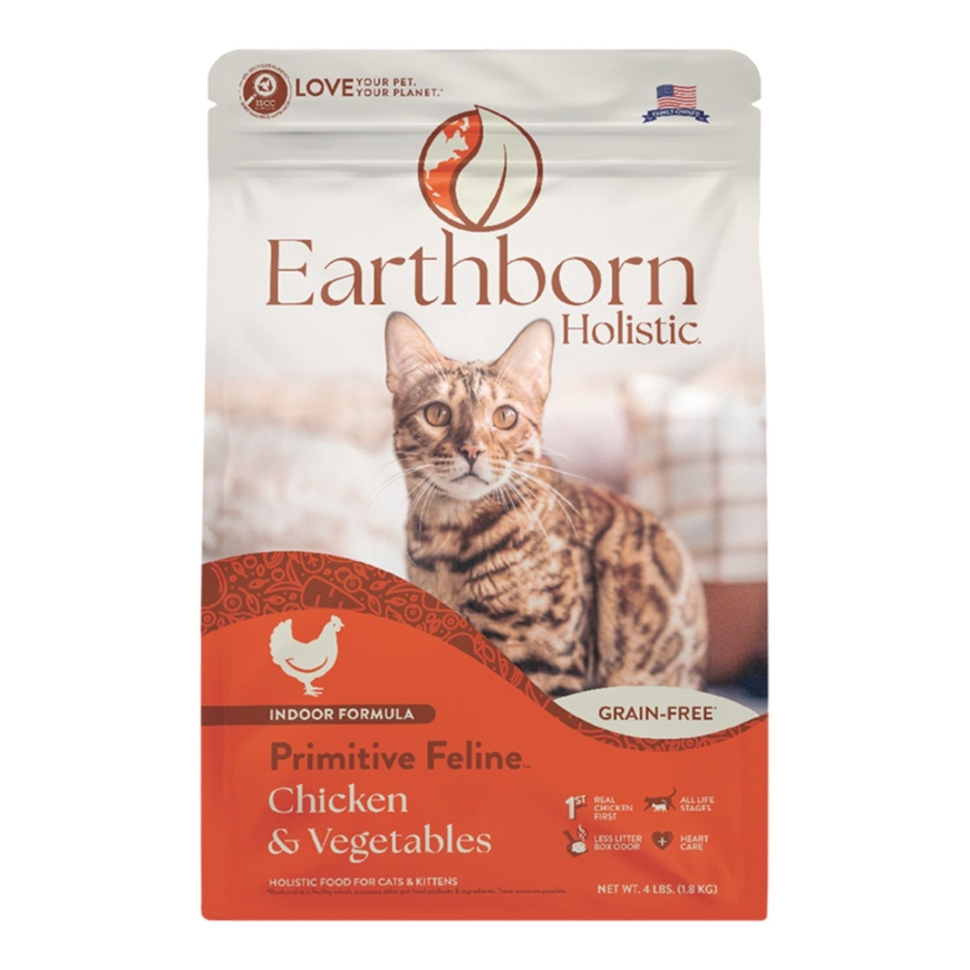 Earthborn Holistic Primitive Feline Grain-Free Dry Cat Food, 12.5 lb