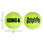 KONG SqueakAir Tennis Ball Dog Toy X-Small 3pk