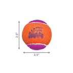 KONG SqueakAir Birthday Tennis Balls Dog Toy Medium 3pk
