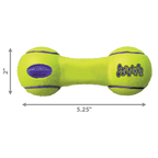 KONG AirDog Squeaking Tennis Dumbbell Dog Toy Small
