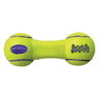KONG AirDog Squeaking Tennis Dumbbell Dog Toy Medium