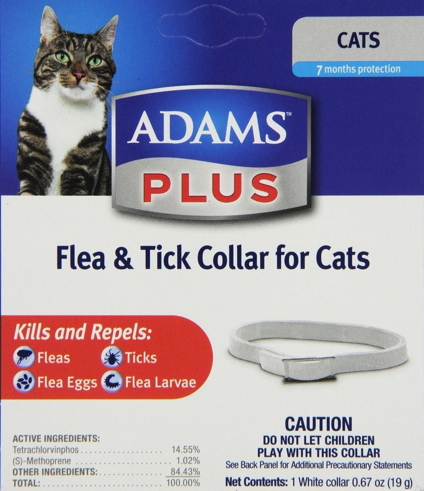 Adams Plus Flea & Tick Collar for Cats, 1 Pack
