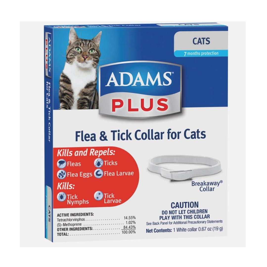 Adams Plus Flea & Tick Collar for Cats, 1 Pack