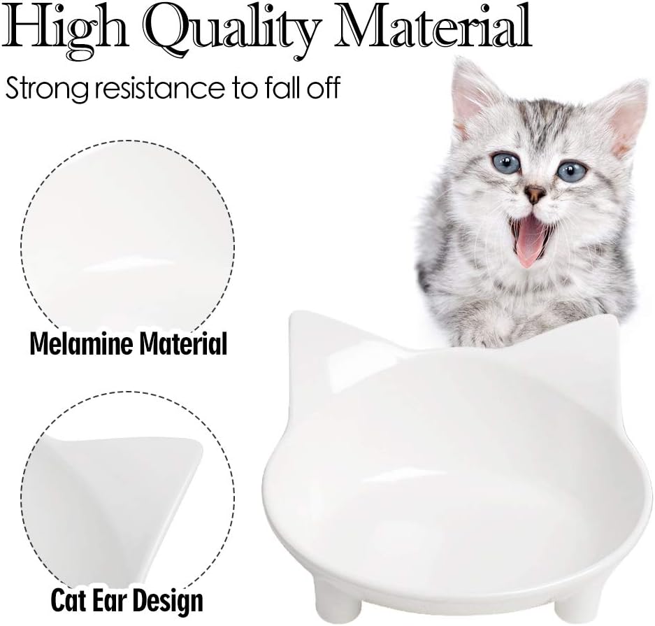 Whisker-Relief Shallow Cat Bowl