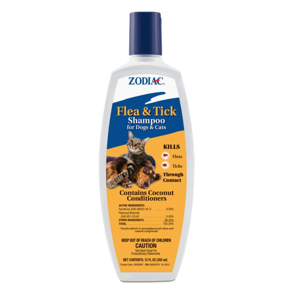 Zodiac Flea & Tick Shampoo for Dogs & Cats, 12 oz