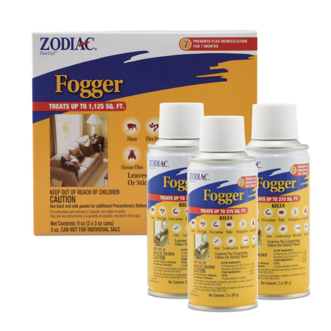 Zodiac Flea & Tick Fogger, 3 oz Cans (3-Pack)