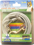 Four Paws Heavy Weight Tie Out Cable Silver 15ft