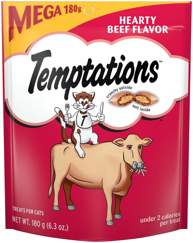 Temptations Classics Cat Treats, Hearty Beef, 6.3 oz