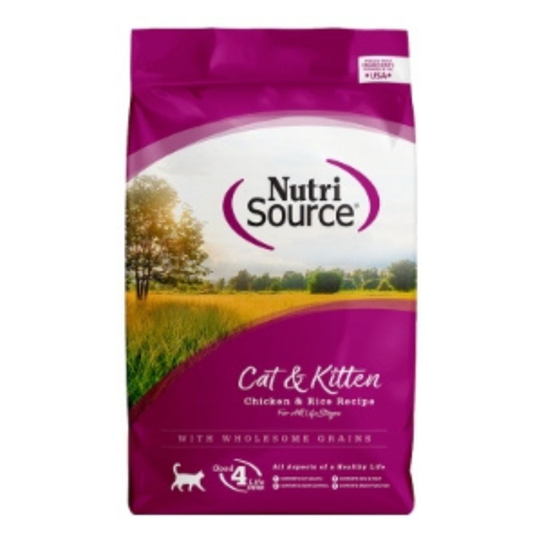 NutriSource Cat & Kitten Chicken & Rice Dry Cat Food, 4 lb