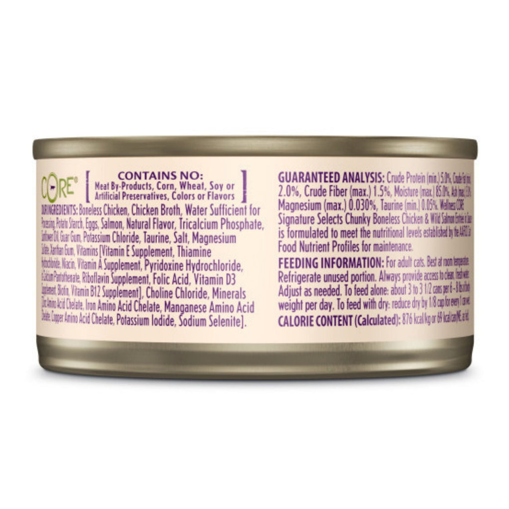 Wellness CORE Signature Selects Chicken & Salmon Cat Food, 2.8 oz 12-Pack