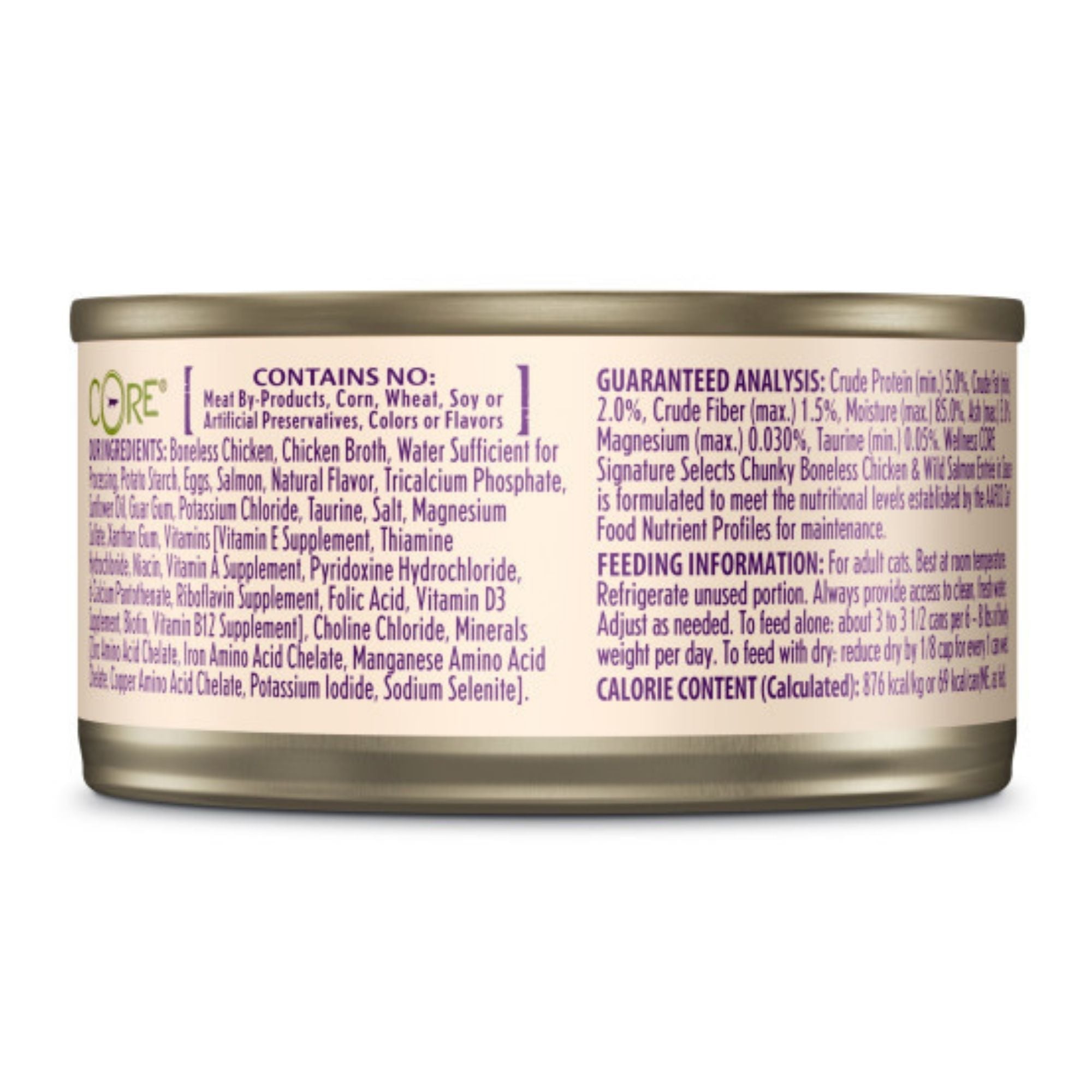 Wellness CORE Signature Selects Chicken & Salmon Cat Food, 2.8 oz 12-Pack