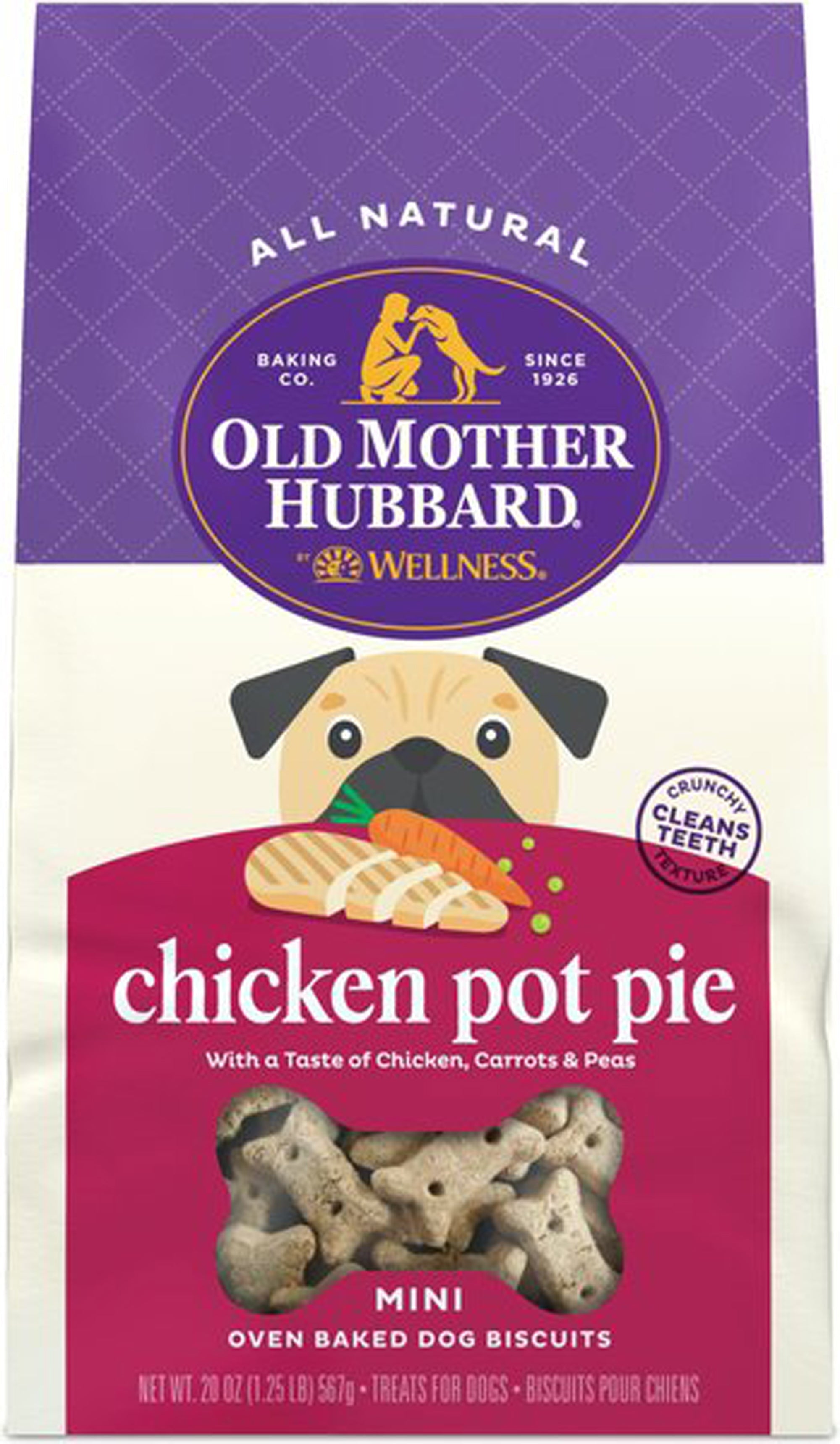 Old Mother Hubbard Chicken Pot Pie Crunchy Dog Snacks, 16 oz