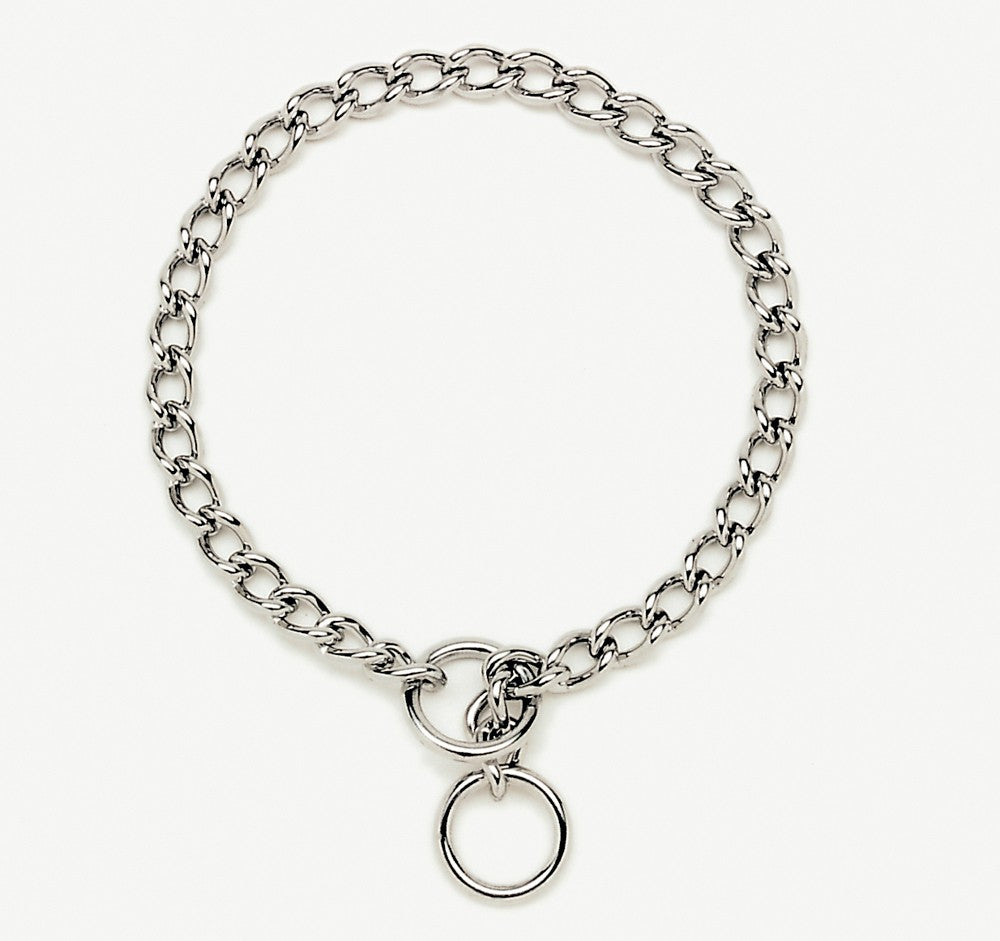 Titan Chain Training Dog Collar Medium Nickel, Chrome 1ea/2.5 Mm X 14 in