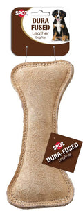 Spot Dura-Fused Leather Dog Toy Bone 7in