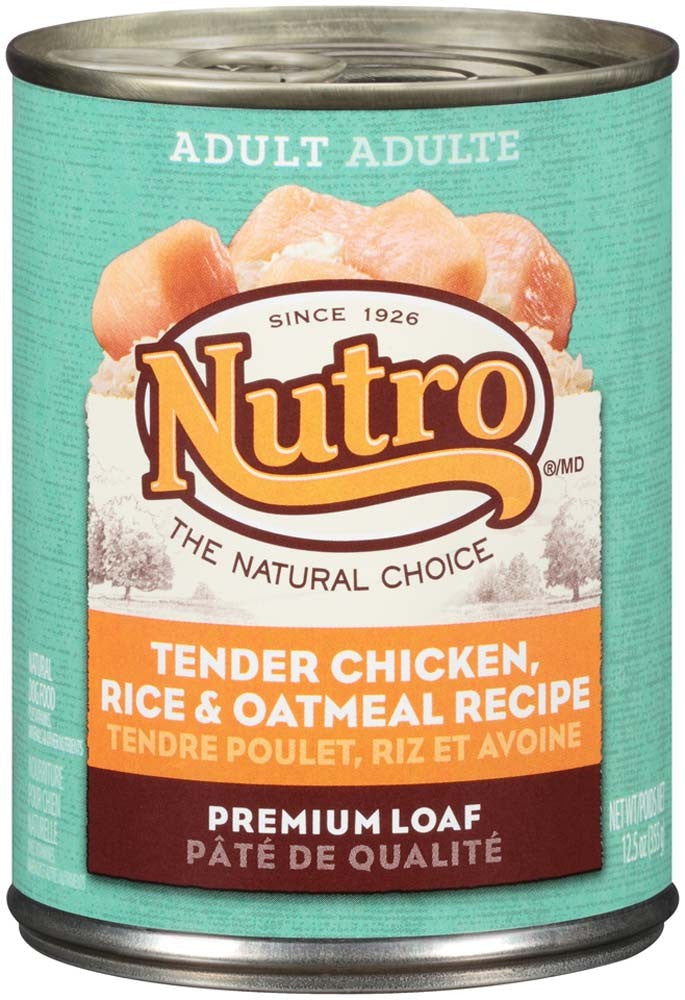 Nutro Chicken, Rice & Oatmeal Recipe Can Dog Food 12ea/12.5oz
