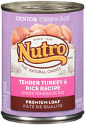 Nutro Tender Turkey,Sweet Potato & GreenBean Recipe Can Senior Dog Food 12ea/12
