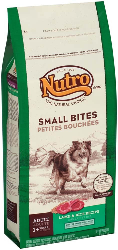 NUTRO NATURAL CHOICE Lamb & Rice Recipe Small BitesDry Dog Food 5lb