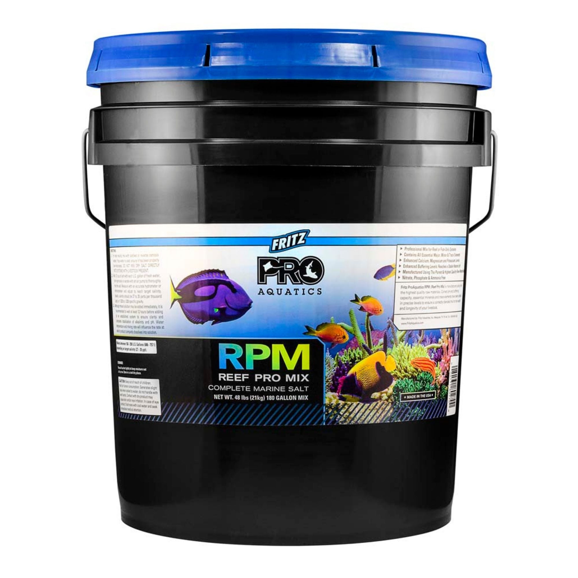 Fritz Reef Pro Max Complete Marine Salt Mix 1ea/180 gal, 48Lb Bucket