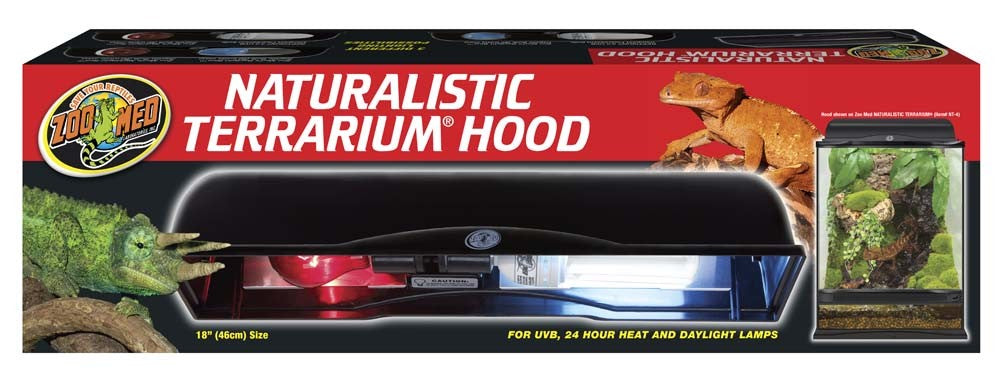 Zoo Med Naturalistic Terrarium Hood Black, 1ea/18 in