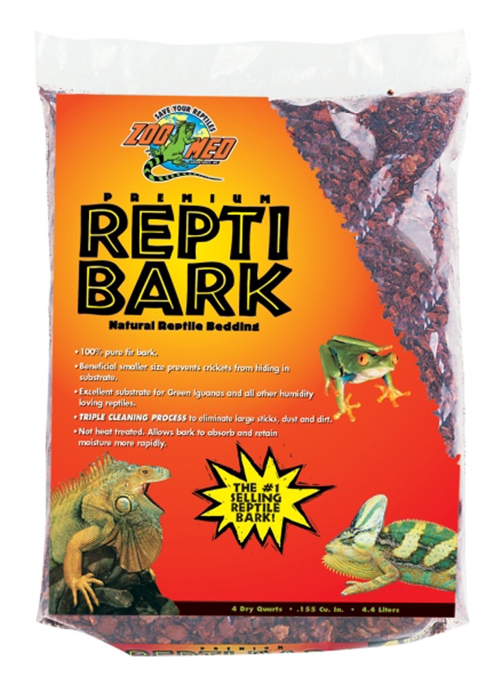 Zoo Med Premium ReptiBark Bedding Substrate Brown 4 Qt