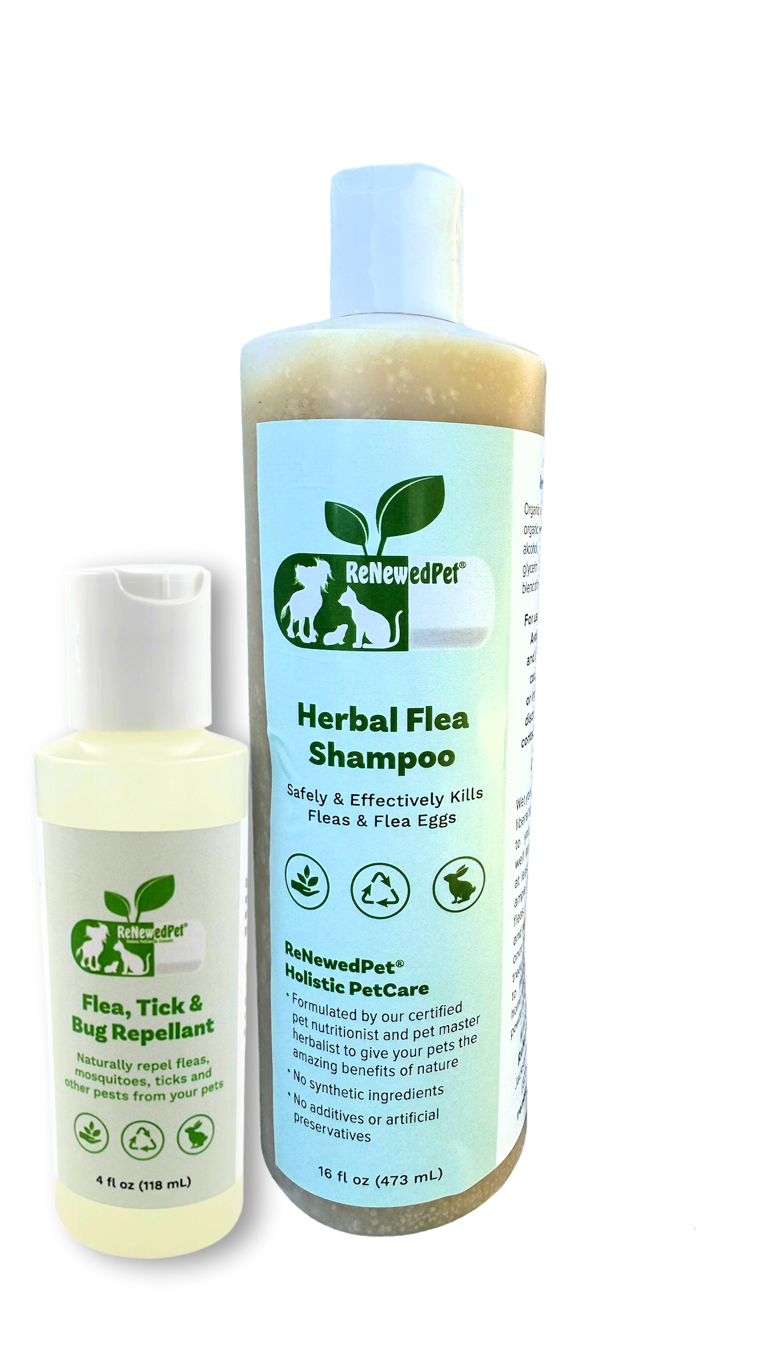 FLEA-X KIT: Flea Shampoo, Flea Tick Bug Repellent