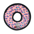 Tuffy Jr. Ring Dog Toy Pink Leopard