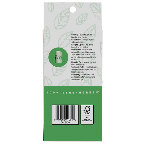 120 Count - Dog Poop Bags