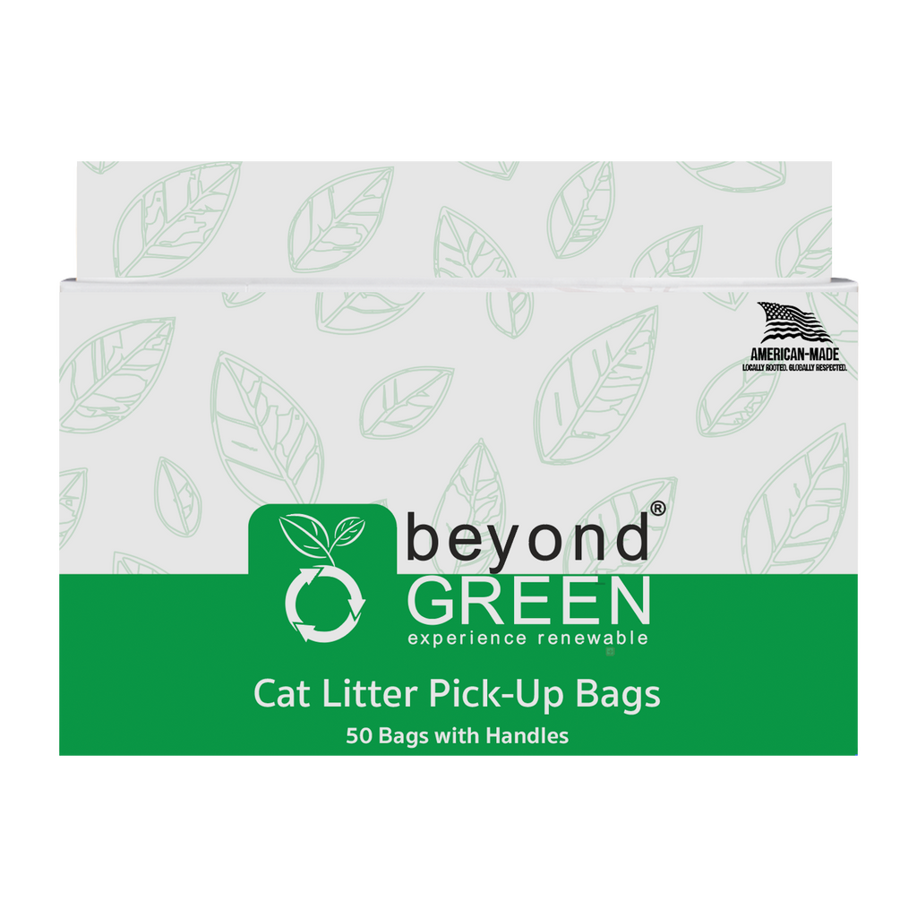 Cat Litter Pick-Up Bags with Handles - 50 Bags