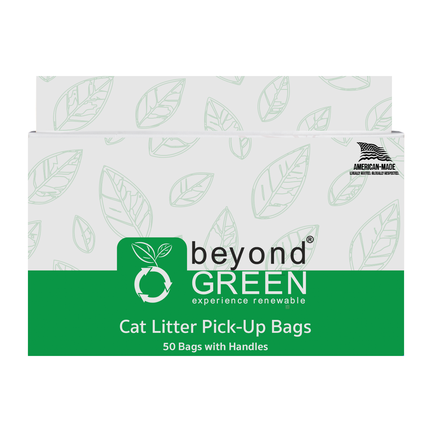 Cat Litter Pick-Up Bags with Handles - 50 Bags